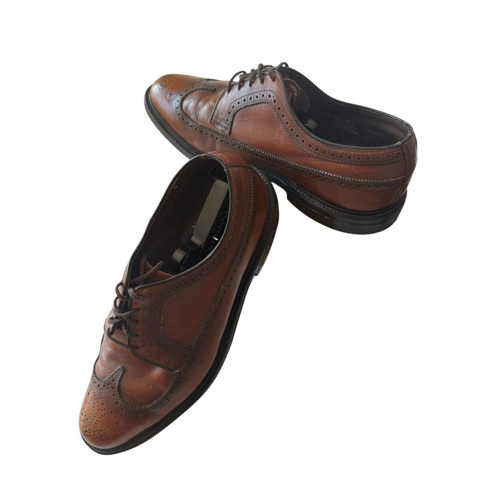 Vintage O'Sullivan Men's Tan Wing Tip Wingtips shoes Size 10